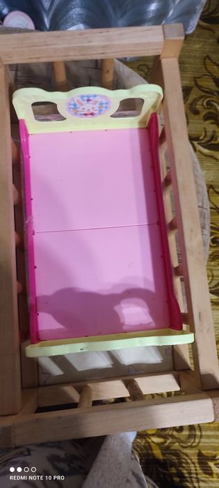 Ліжко колиска для ляльки, сортер, будинок
