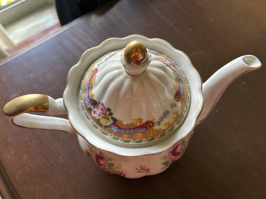 Bule e prato porcelana Limoges64585567297026121