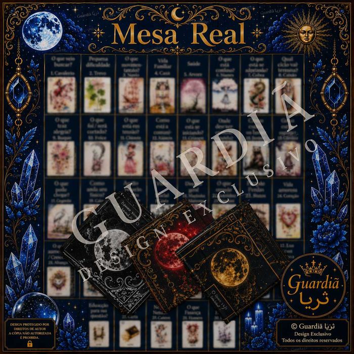 Pano Exclusivo para Mesa Real Lenormand (Baralho Cigano)