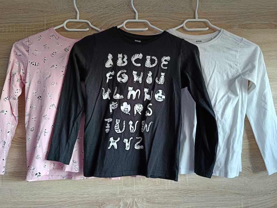 Longsleeve Komplet bluzek dziewczęcych długi rękaw/ longsleeves