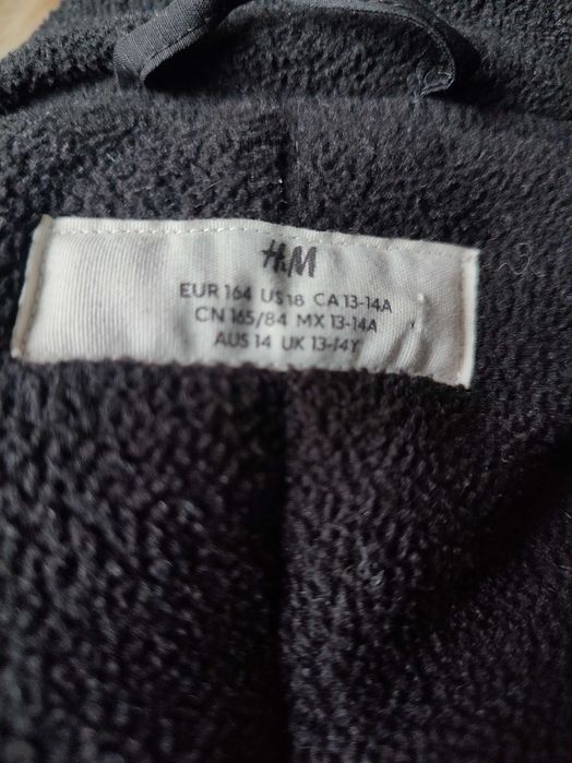 Kurtka zimowa chłopięca 164 czarna