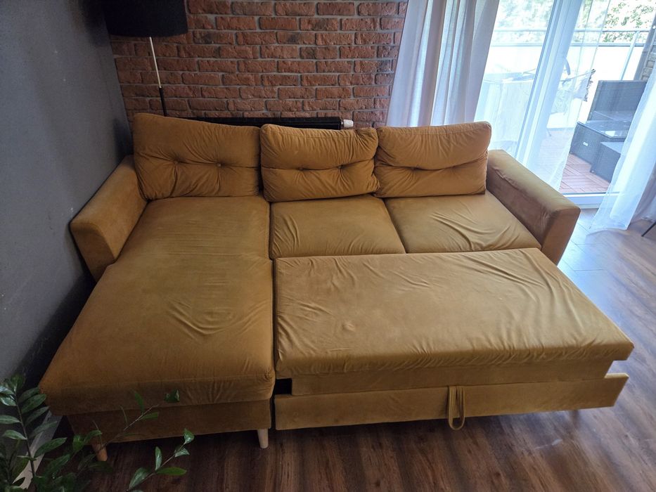 Sofa narożna z funkcją spania