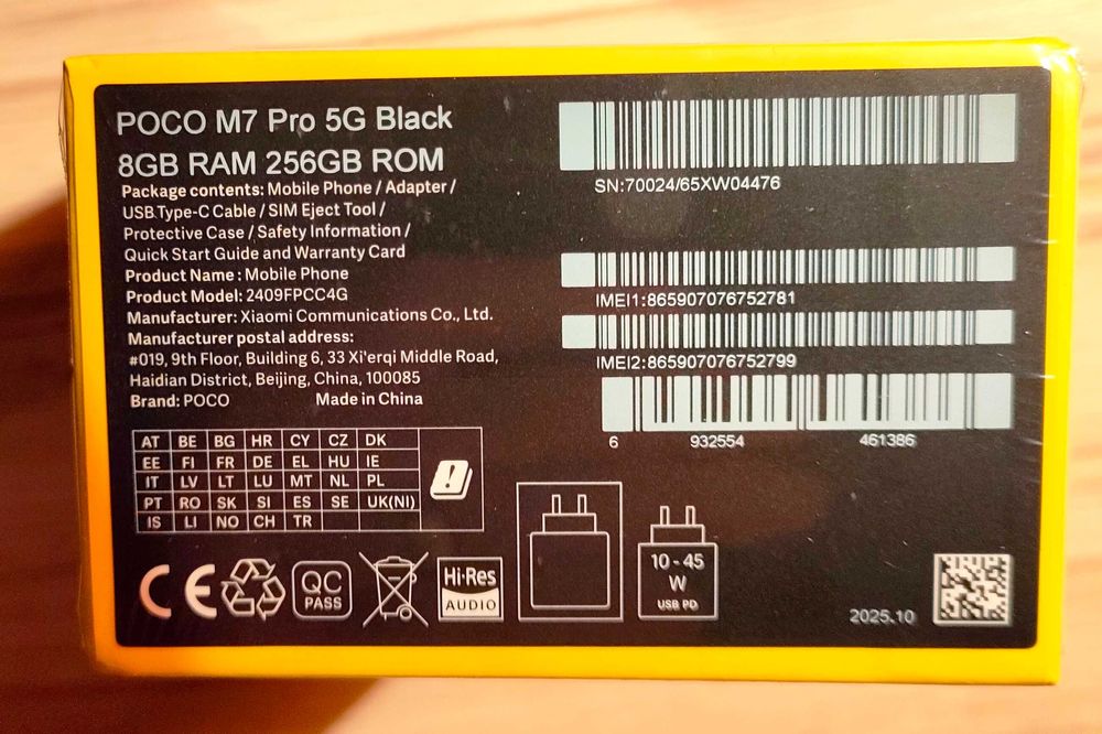 Новий смартфон POCO M7 PRO 8/256Gb 6,67" 5100mAh NFC камера OIS