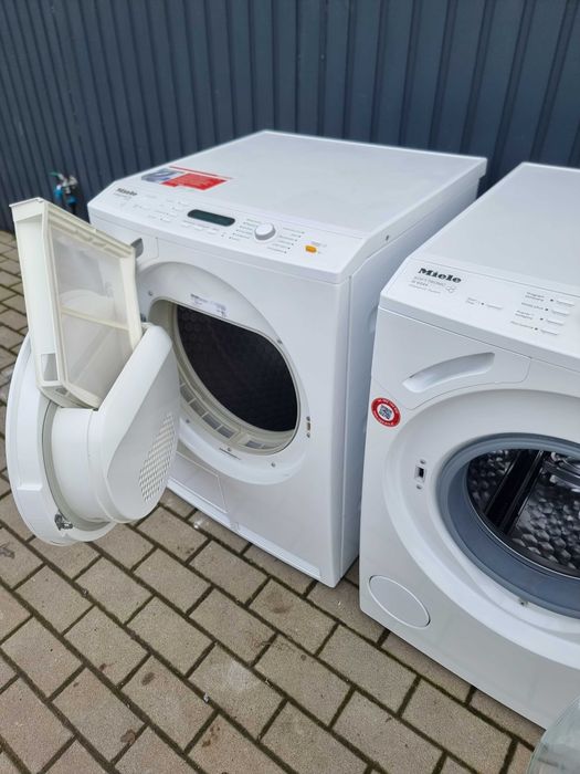 Zestaw Miele. Pralka W6544WPS + suszarka T9647C GalaG XL, 7kg, menu PL