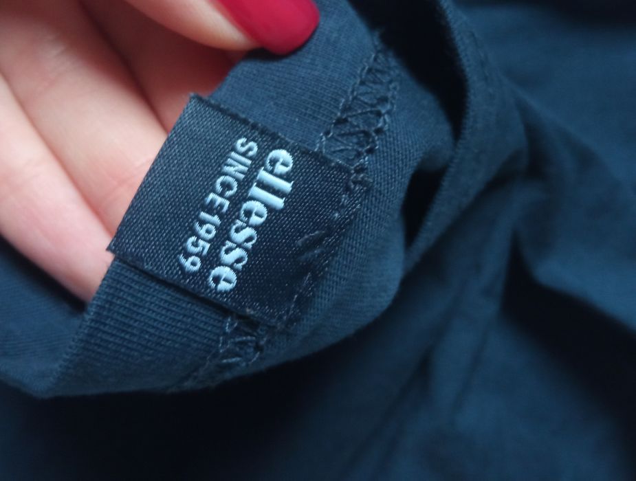 T-shirt ellesse granatowy minimalistyczny