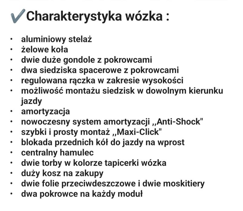 Wózek bliźniaczy JUNAMA