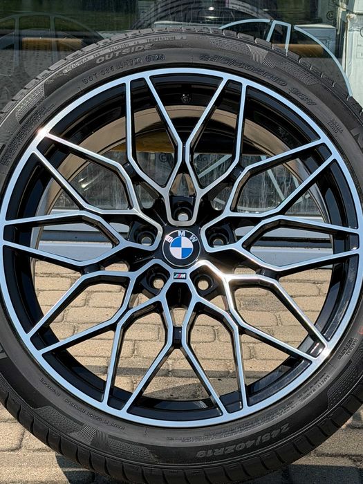 Nowe koła 19 cali BMW serii 5 G30 G31 8 G14 G15 G16 czarno srebrne połysk