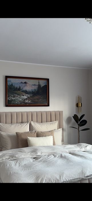 Łóżko kontynentalne 180x200 z toperem (topera nie ma na zdjeciu)