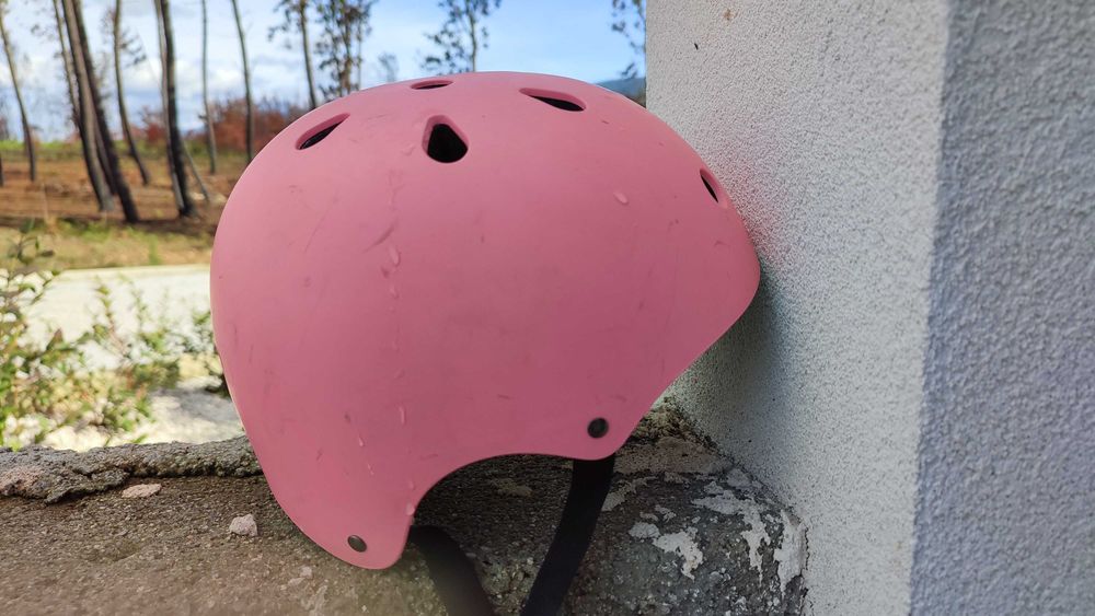 Capacete Rosa menina