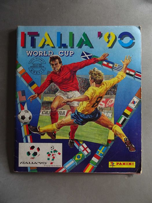 Caderneta de cromos Itália 90 Panini - com 365 cromos