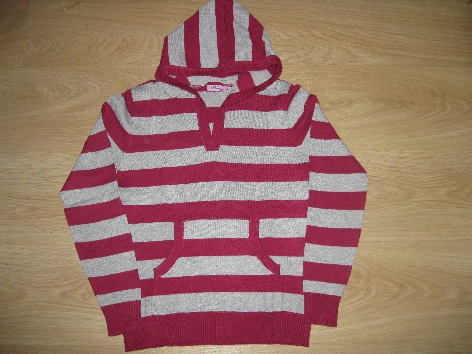 sweter młodzieżowy z kapturem, rozmiar XS