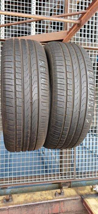 215/55R17 94W PIRELLI , dwie używane opony letnie.