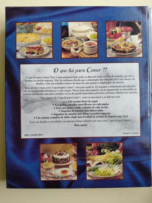 Livro de Culinária "O que há para comer?"