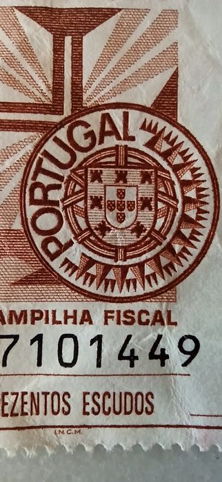 Vendo Selo de 300 escudos