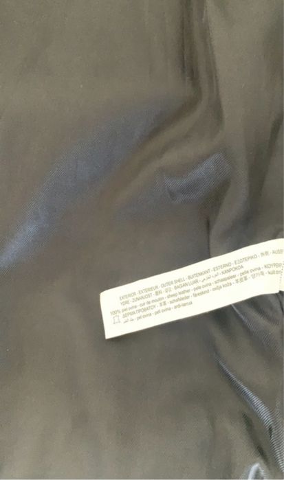 Blusão biker de cabedal preto