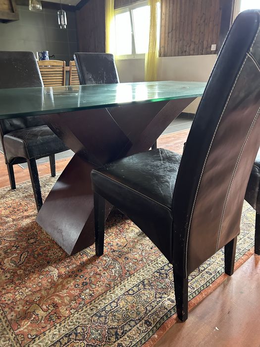 Mesa sala e 4 cadeiras