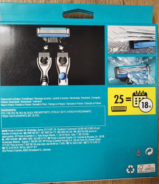 Wkłady Gillette Mach3 big pack