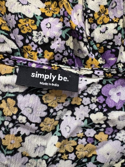 Wiosenna luźna bluzka w kwiaty dłuższy tył plus size 2XL 44