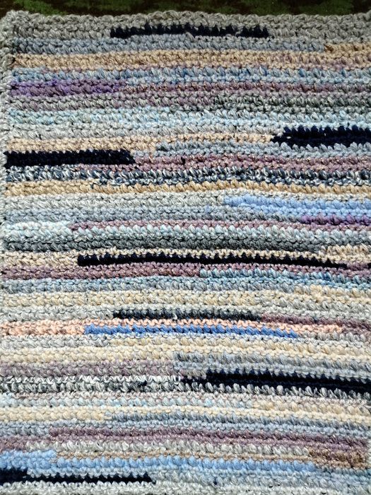 Коврик вязаный крючком