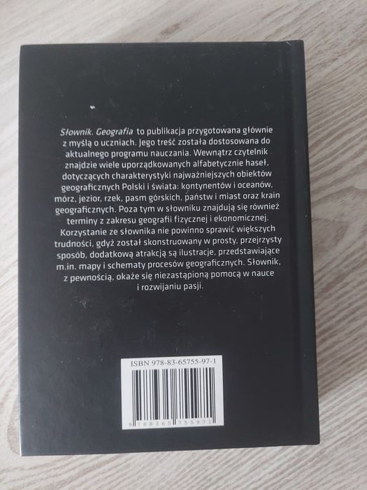 Książka, ,,Słownik geografia"