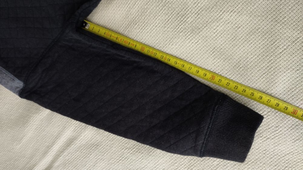 Rozsuwana granatowa bluza z kapturem rozmiar 116