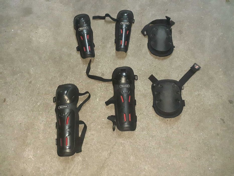 Conjunto de proteções BTT, Trotinete, patins, skate