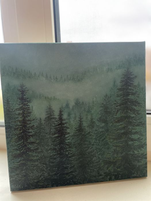 Картина олійними фарбами «гори»