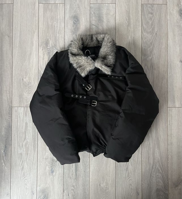 пуховик з мехом чорний аляска куртка архив курточка MA1 зимова