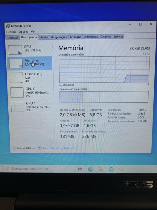 Portátil Asus X556U Intel i7 500GB SSD