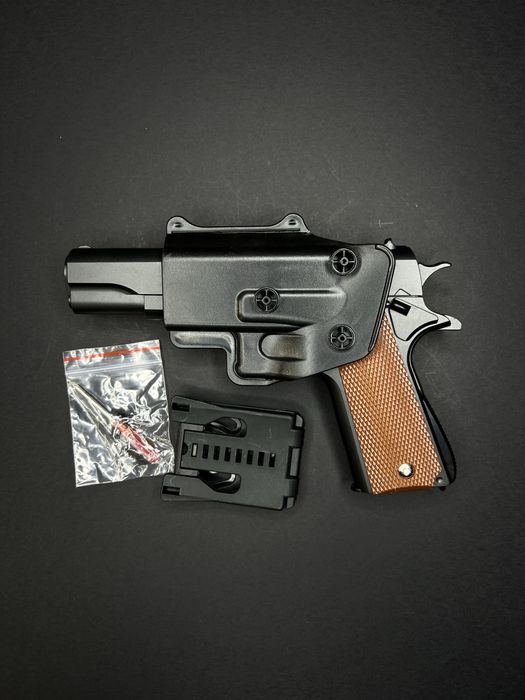 Іграшковий металевий пістолет Кольт 1911 з кобурою G13+ Galaxy