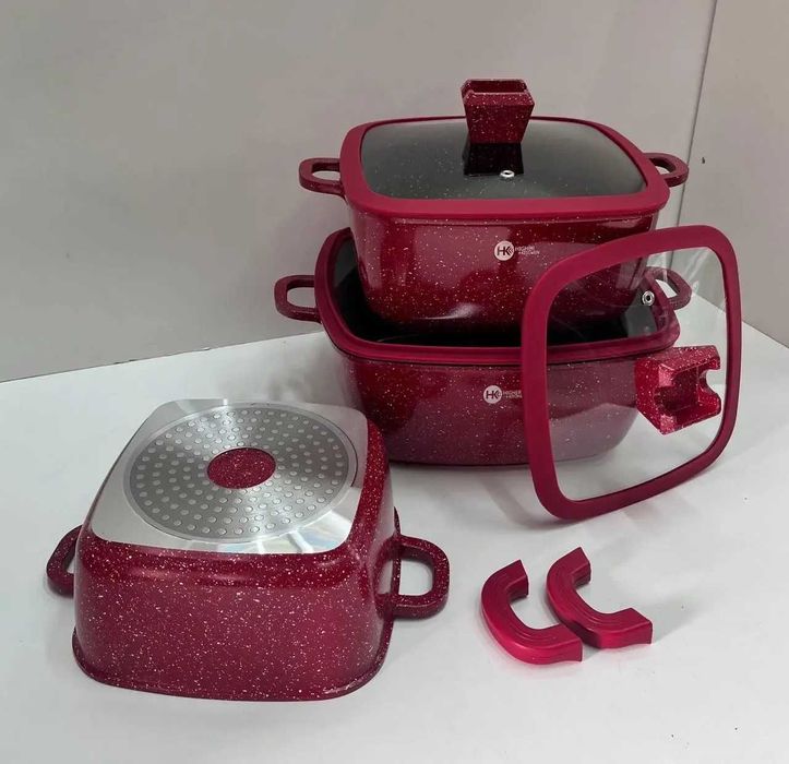 Набор посуды каструль с гранитным антипригарным покрытием 6️⃣ предмет