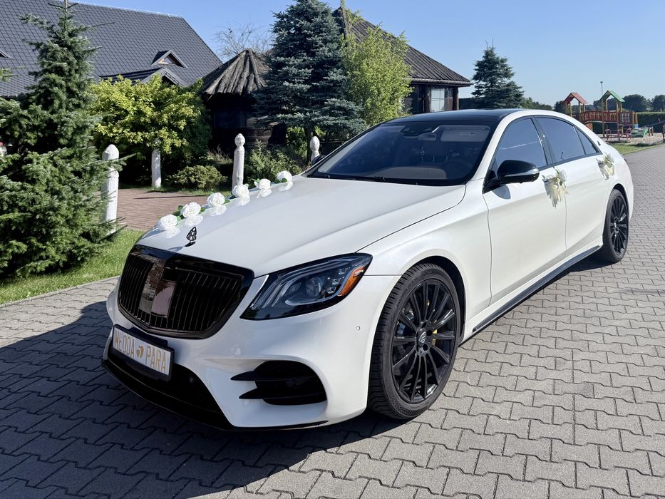Maybach Auto na ślub, wesele, s class Mercedes Biała Limuzyna