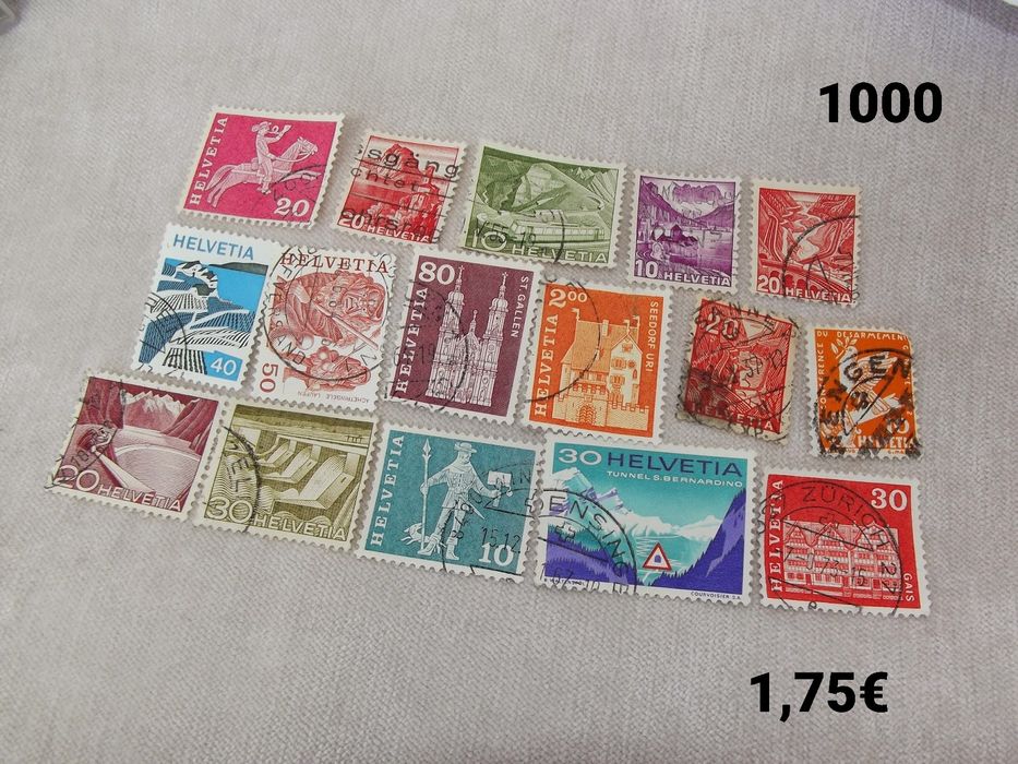 Conjunto selos variados