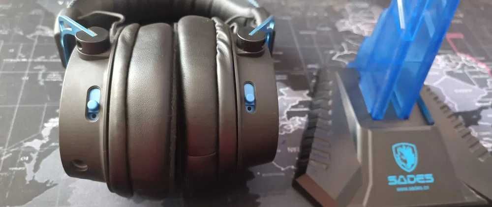 Навушники HyperX Cloud Alpha S Blue 7.1 + Підставка SADE