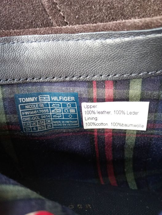 Botki Tommy Hilfiger skóra wyprzedaż