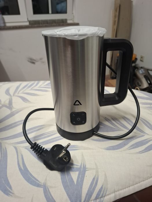 Espumador de leite em aço inoxidável