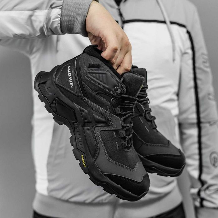 Кросівки зимові Salomon High Gore-Tex Black premium