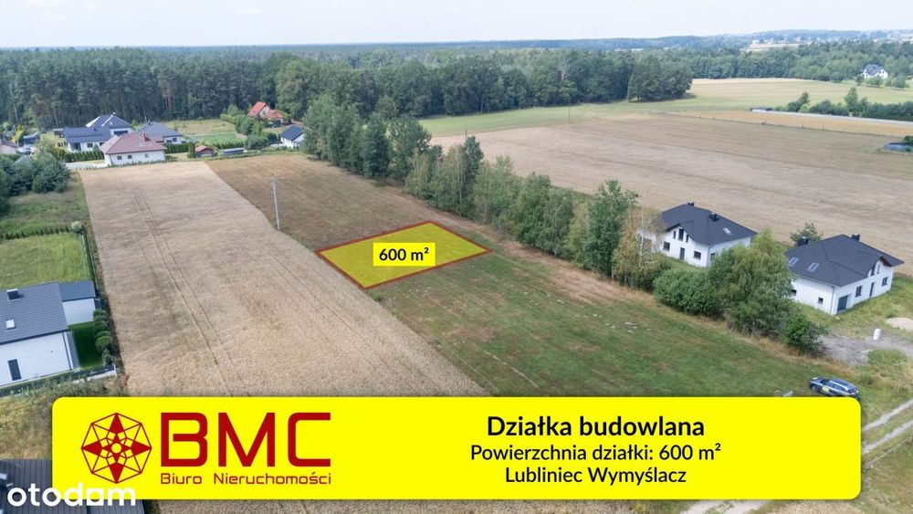 Działka budowlana Lubliniec Wymyślacz  600m2