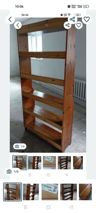 Regał ikea leksvik