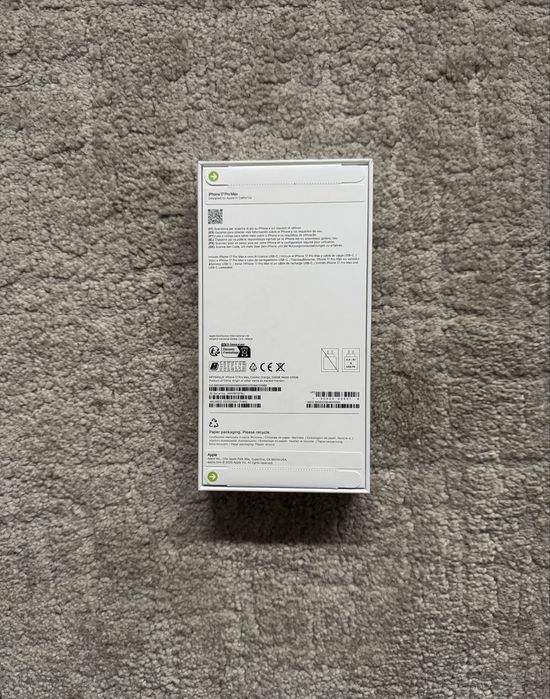 Iphone 17 pro max 256gb selado