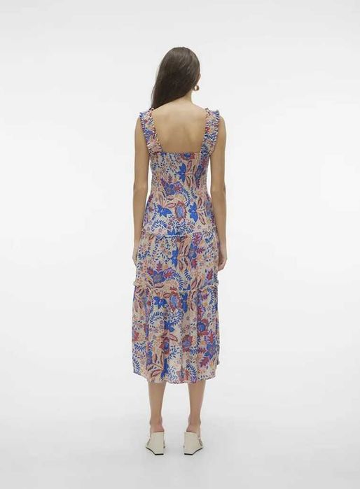 VERO MODA Menny SL Smock Calf — vestido
