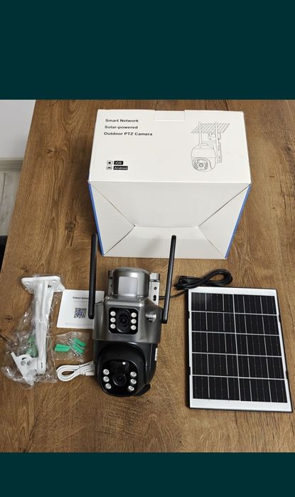 Kamera solarna 4G lte na kartę sim i internet