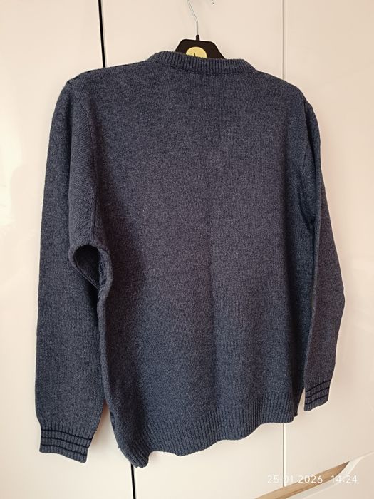 Swetr męski r XL wełna wyrób turecki