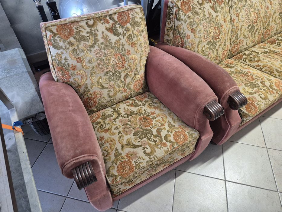 Sofá vintage de coleção Art Déco