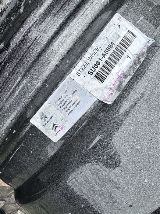 4xfelga stalowa 17” PEUEGOT/CITROEN/TOYOTA/OPEL (5x108 ET46)