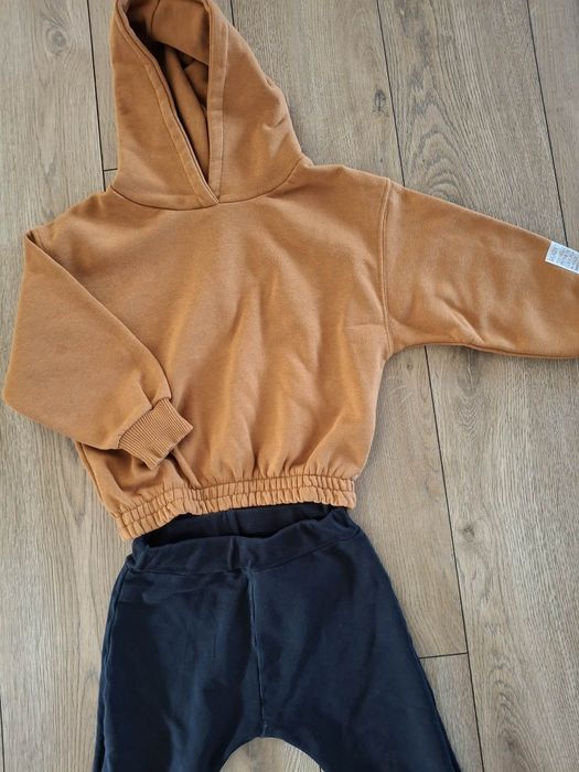 Komplet dres Zara 116 chłopięcy bluza oversize spodnie joggery