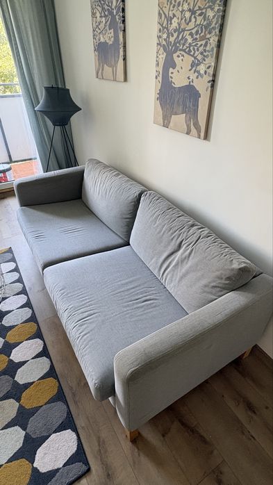 Sofa trzyosobowa szara (nierozkładana)
