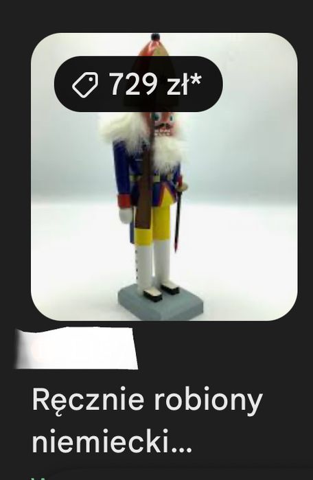 Drewniany dziadek do orzechów