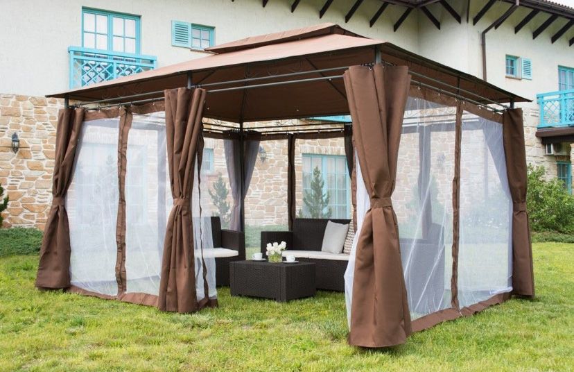 Шатер садовый + шторы + москитная сетка! Беседка – павильон! Шатро!