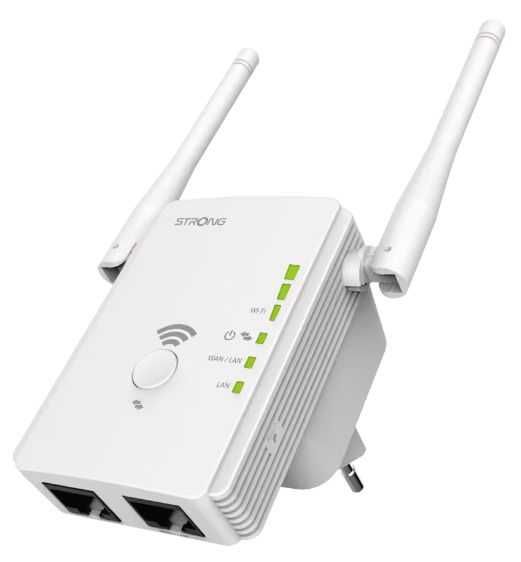 • STRONG 300 Router Repeater Extender Punkt Dostępowy Wzmacniacz Wi-Fi